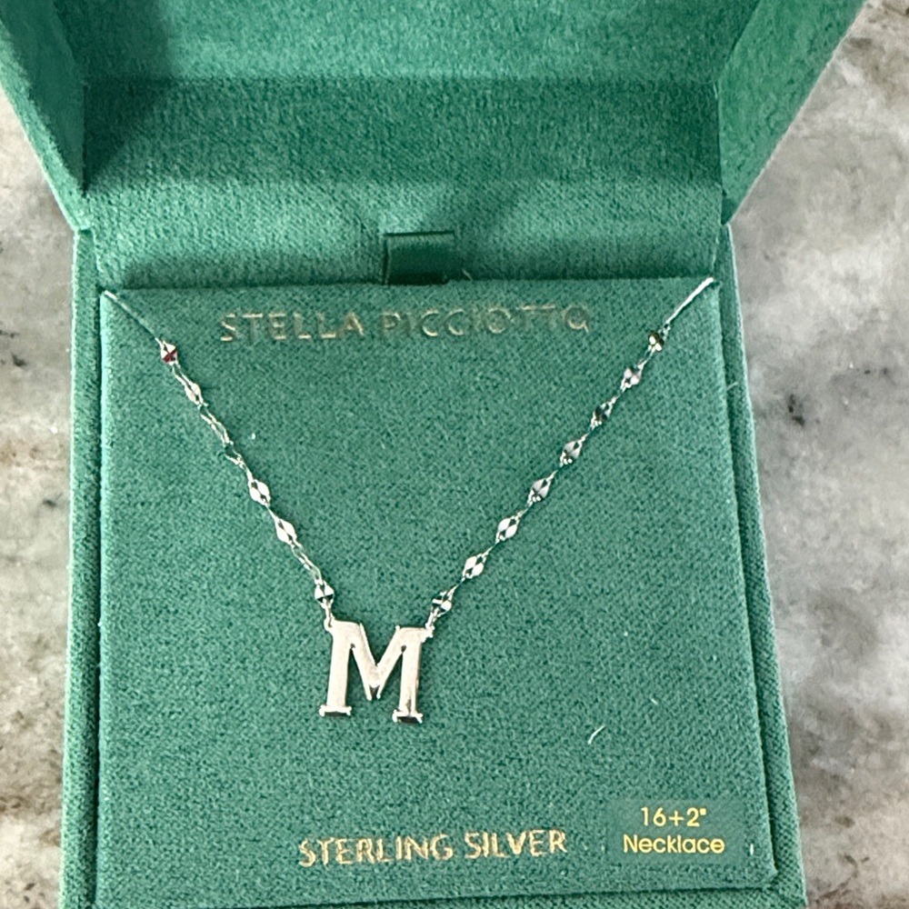 Silver Initial Necklace